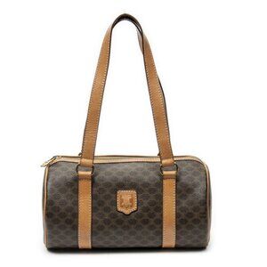 Celine Bow Sling Bag Brown Macadam Canvas